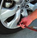 Inflate the tire(s), if necessary, to the recommended pressures listed on the label on the driver s