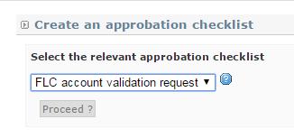 Step # 2. Validate the «FLC account validation request» and upload the FLCer approval. 1.