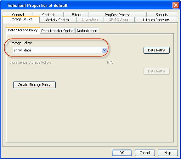 If you do not have Storage Policy created, follow the step given below to create a storage policy. 3. 1. Click Create Storage Policy. 2. Follow the prompts displayed in the Storage Policy Wizard.