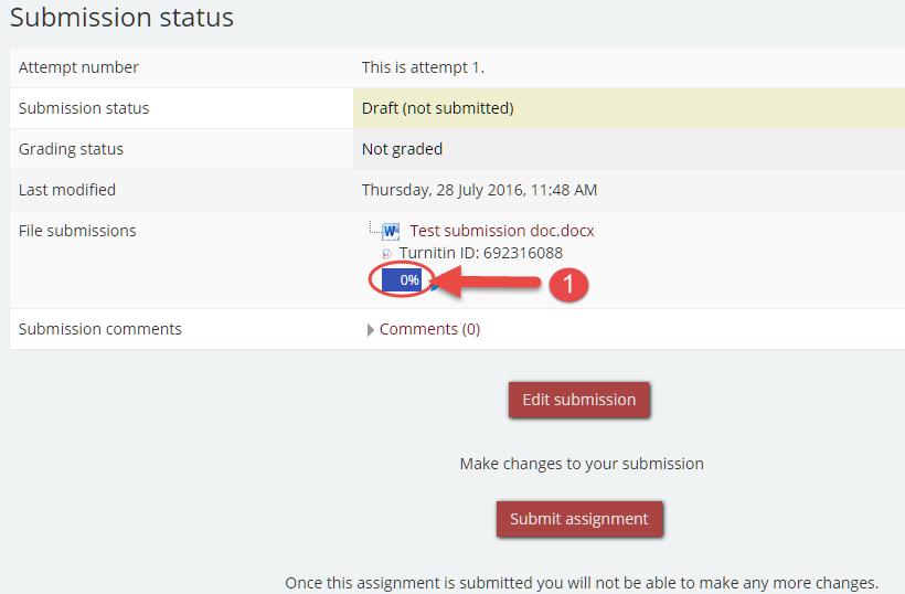 If the assignment has Turnitin enabled, you will also receive Turnitin Digital Receipt. (Image: Assignments 6) Assignments-Image 6 16.