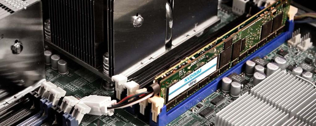 NVDIMMs What and Why Reside on the Memory Channel (DDR3/DDR4) Retain data in the event of an unexpected power loss Combines mature memory technologies (DRAM and Flash) Requires independent power
