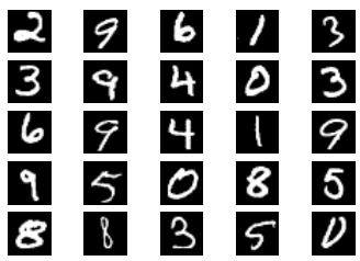 Figure 2. MNIST sample images them through the gradient computation graph according to the chain rule. Hence, the gradient of W goes to: W top k( y ) y W while the gradient of the vector x is: 2.2. meprop-cnn (9) x y x top k( y ) (10) The forward propagation process is the same as it is in feed forward neural networks.