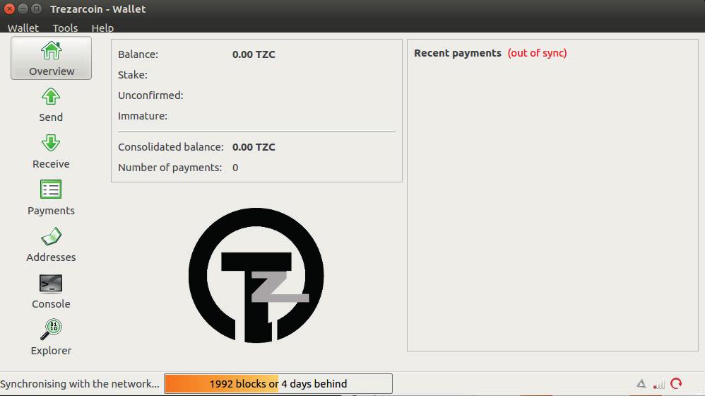 Launch the wallet once to check your installation. > cd TrezarCoin >./trezarcoin-qt That s it!