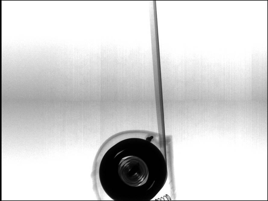 Figure 3.12: Stripe artifact caused by exposing during the readout period of the detector. 3.5 Future Directions In addition to the investigations into cross scatter presented in later chapters, the dual X ray system can be used to study several advanced applications of CBCT.