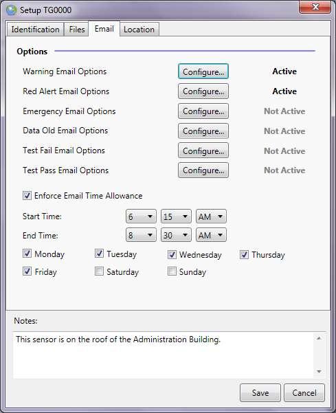 9 Setting Up Email/Text Alerts To setup Email Alerts, click the Configure button beside the particular alert that you want to configure (see list on previous page).