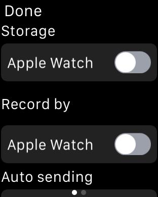 order to start recording by Apple Watch, you should use