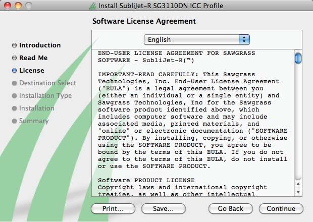 License Agreement and click Continue when fi nished (see