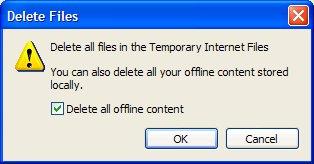 Installation 21 Figure 2: Delete Files Dialog 3. Select Delete all offline content, and then click OK. 4. Click OK to close the Internet Properties window.