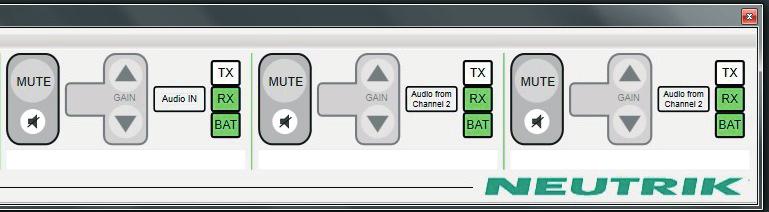 Use the XIRIUM Configurator 3.1 Signal split for broadcast mode It s possible to split a signal source which is connected to one input of the TRX and assign it to the three other channels.