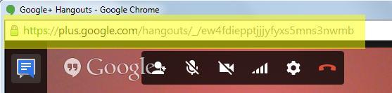 in a text editor or somewhere you can easily get to in case Google Hangouts drops
