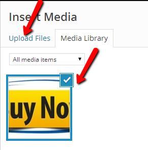VI. Upload a new icon (should have a transparent background) or select from the icons you ve previously uploaded to your Media Gallery and click on Insert Post VII.