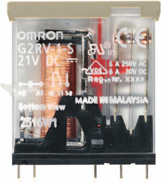 Single Relays for Maintenance Model Number Legend GRV-@ - @ @ @ - @- @ 3 4 5 6. Number of Poles : pole. Terminals S: Plug-In 3.