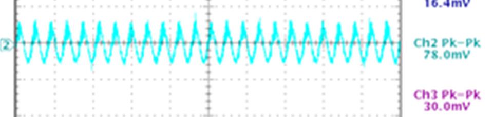 µf ceramic and a µf electrolytic capacitor connected in parallel across it, BW limit with 2MHz.