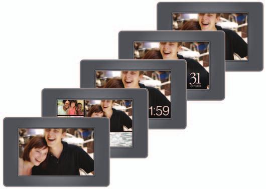 Viewing pictures Changing viewing modes Press the mode button to change how you display pictures on your frame.
