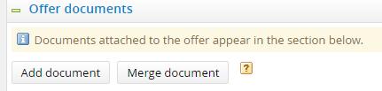 MERGE AN OFFER LETTER Select the Merge Document