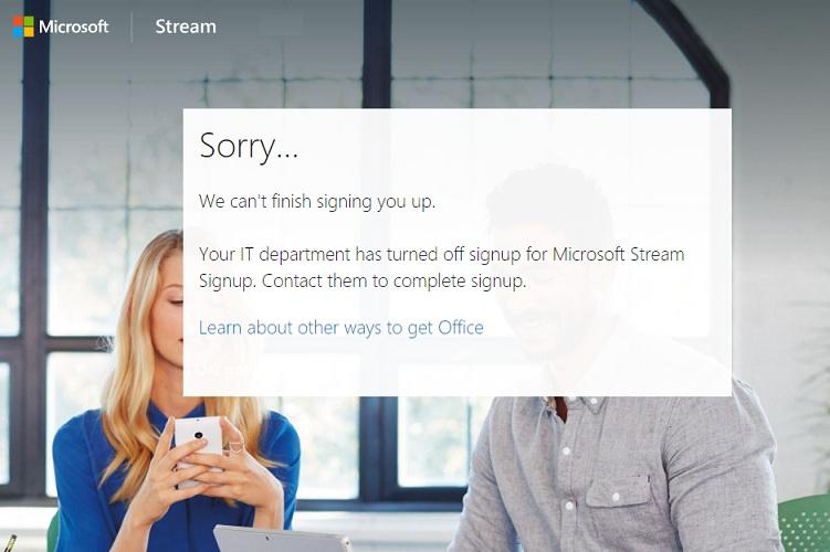 However, for the users who had earlier signed-up, will still be able to sign in and continue to use Microsoft Stream.