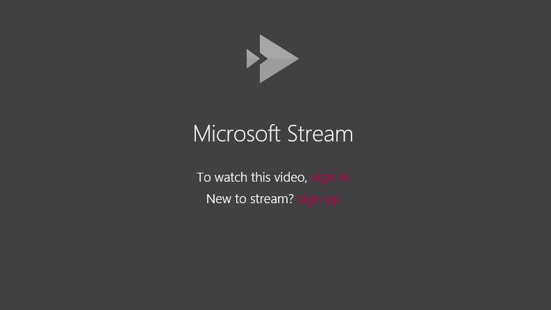 Only people authorized to see Microsoft Stream content will be able to view it, even if it's embedded on another site.