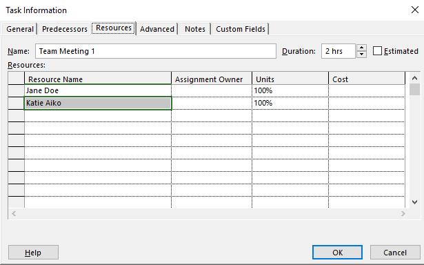 Microsoft Project 2016 Foundation - Page 72 Click on the OK button