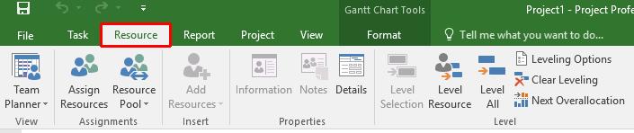 Microsoft Project 2016 Foundation - Page 8 Try clicking on each of the tabs and observe how the ribbon changes.