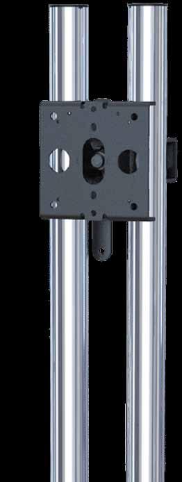 Heavy-Duty Pole Clamp PSD-HDCA Heavy-Duty Clamp Adapter and Flat-Panel Mount Attaches to Premier Mounts carts & stands Installs in less than a