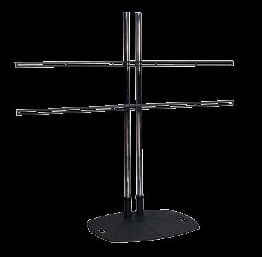 viewing height Poles are available in varying heights: