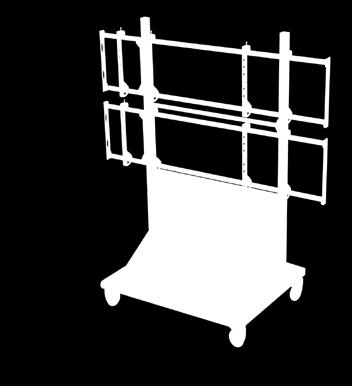 For Rental & Staging Includes heavy-duty leveling feet for assuring cart remains level. This system accepts additional display sections horizontally to increase array size.
