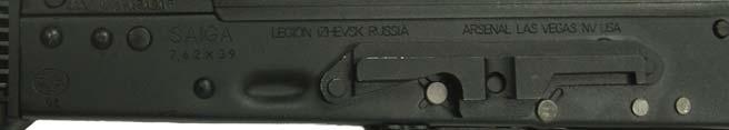 62x39 caliber. Initially manufactured by Legion Ltd in Russia and remanufactured by Arsenal, Inc.