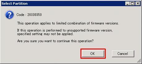 Confirm the content of Information and Firmware Version sections shown for the selection, and then