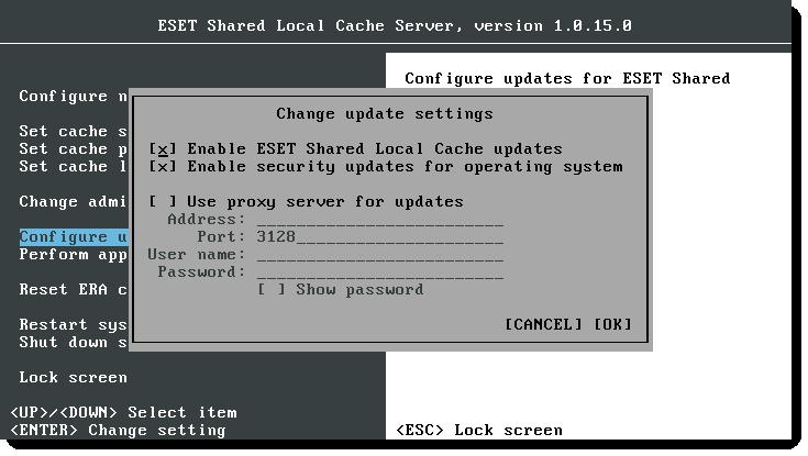 9. Updating ESET Shared Local Cache For optimal functionality, it is important that ESET Shared Local Cache is regularly updated.