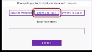 gift: participant, team or event YOUR INFORMATION Enter your Contact Information if you are logged in at the time of
