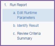 Step 1b Identify Result: Provide a custom report name or description to help you identify the results before clicking Next i.