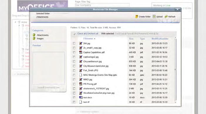 Click this button ( ) and then the file manager box will appear as shown below.