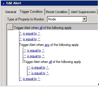 Understanding Orion Advanced Alerts 7 Changing the condition option to none generates the following SQL: SELECT Interfaces.InterfaceID AS NetObjectID, Interfaces.