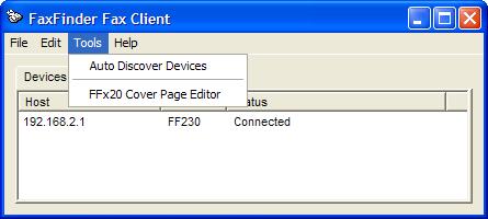create cover pages for FaxFinder x20 models only. You can also use existing cover page templates. Note: FaxFinder x30 uses PDF formats for cover pages and the.