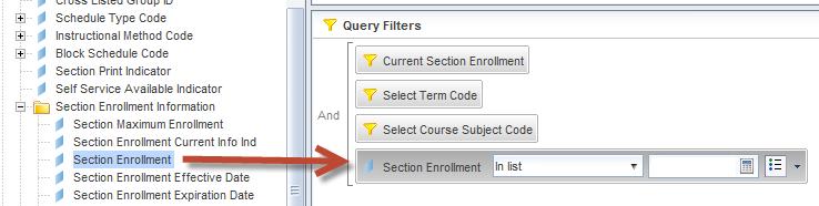 Creating User-defined Query Filters Query Filters are composed of three components: a.