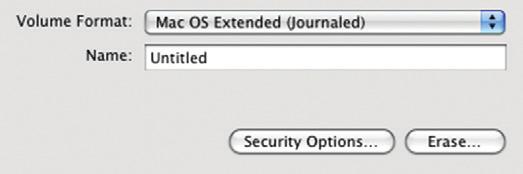 6 You will be given an option for the type of formatting you want. The default Mac OS Extended (Journaled) option will work acceptably for most instances.