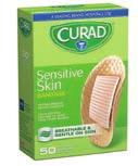 Curad NEW ITEM Sensitive Skin Gentle Fabric Sterile Latex-Free Bandage, 30ct Item #: 547-1545 Comfort Fabric for