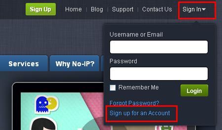 Step1: Create an account Click the Sign-up for an Account link at drop-down menu of