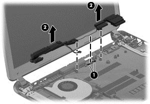 4. Remove the battery (see Battery on page 33). 5. Remove the keyboard (see Keyboard on page 37). 6. Remove the top cover (see Top cover on page 40). 7.