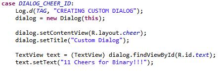 Custom Dialogs (2)