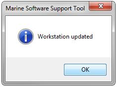 If you are not logged on as an Administrator the workstation files will not be installed and you will be notified with the following