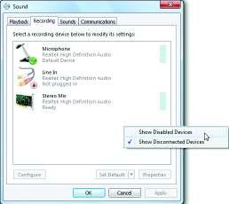 * Enabling Stereo Mix If the HD Audio Manager does not display the recording device you wish to use, refer to the steps