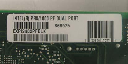 Standardizing Product ID Label on all Networking Adapter Products: All adapter products will now include a new Product ID label on the secondary side of the adapter PB (printed board) and on the