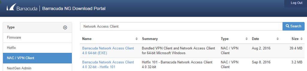 How to Install the Barracuda Network Access/VPN Client for Windows Install the Barracuda Network Access Client for Windows.