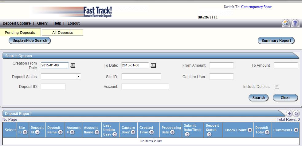 select Fast Track!