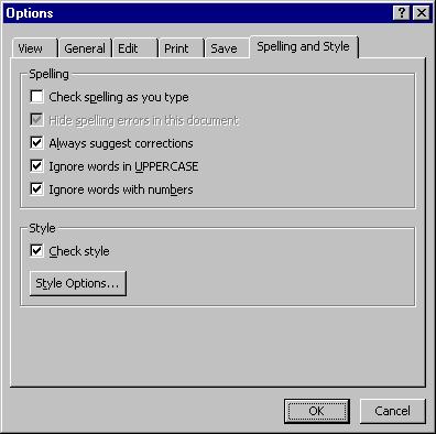 258 Microsoft PowerPoint 2000 Lesson 10-3: Customizing PowerPoint s Default Options Figure 10-6 The View tab of the Options dialog box.