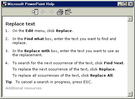 40 Microsoft PowerPoint 2000 Lesson 1-15: Getting Help from the Office Assistant Figure 1-27 Asking the Office Assistant a question. Figure 1-28 Selecting the appropriate topic.