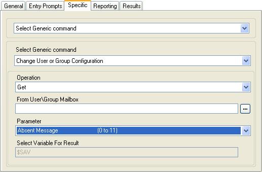 7.5.1.3 Change User or Group Configuration This Generic command creates generic commands that either get or set the value of configuration settings in the IP Office system.