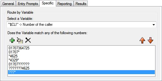 7.8.1 Variable Routing This action routes calls based on whether a selected call variable 80 matches any of the numbers specified by the action's settings.