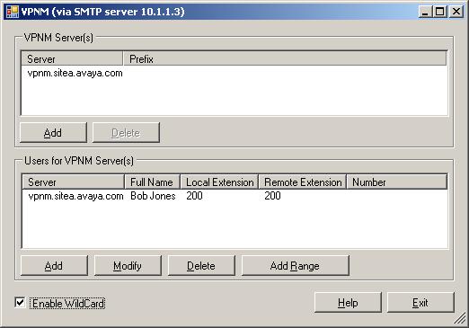 8.10 VPNM This set of preferences is used to add a list of remote VPNM servers and mailbox users on those servers.! These features are not supported on a Linux-based voicemail server.
